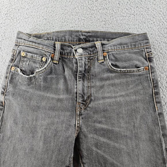 Levis Jeans Mens 30x32 (30x30) Gray 510 Distressed Skinny Fit Stretch Denim - Picture 2 of 16